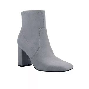 Marc Fisher Needit Stretch Booties Light Gray
